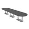 Skutchi Designs 45 in W, 165.75 in L, 29 in H, Engineered Wood Top, Grey HAR-RAC-46x168-DOU-ASIANNIGHT - alternate 1